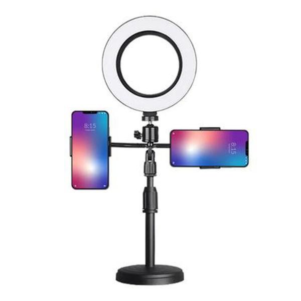 Imagem de Ring Light de Mesa Tripé Com 2 Suporte Celular Portátil Ws-868 Kit 2 Unidades