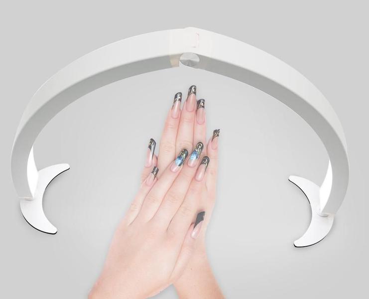 Imagem de Ring Light Dobrável Branco 40w Meia Lua Manicure Nail designer C/ Nf