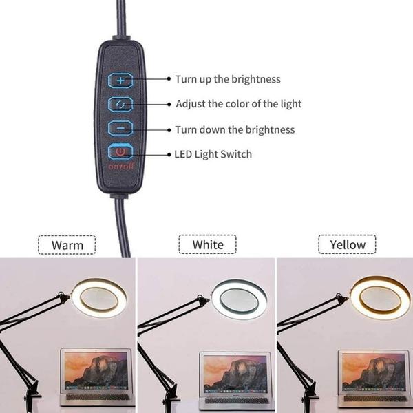 Ring Light Flexível Luz Led Usb Com Suporte Articulado De Mesa Estúdio Make Youtuber Aula - CJJM Imagem de Ring Light Flexível Luz Led Usb Com Suporte Articulado De Mesa Estúdio Make Youtuber Aula