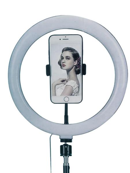 Ring Light Iluminador 12 Polegadas Suporte Celular Led Rbg - Lynx Produções Artistica Imagem de Ring Light Iluminador 12 Polegadas Suporte Celular Led Rbg