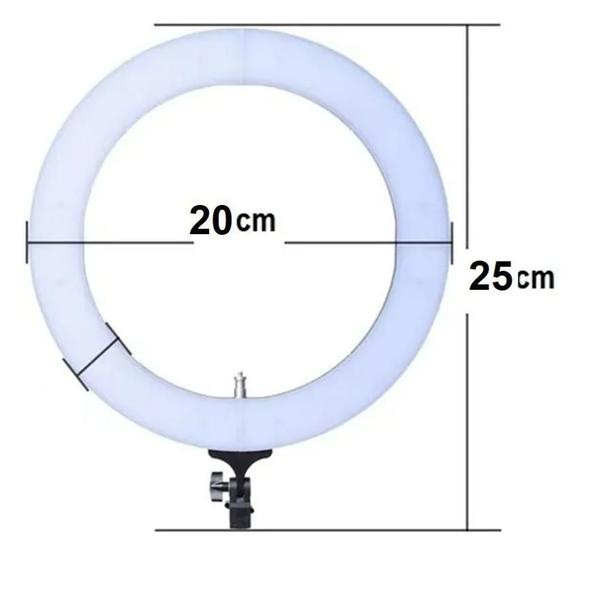 Imagem de Ring Light iluminador 8 Polegadas 20 cm Com Suporte De Celul