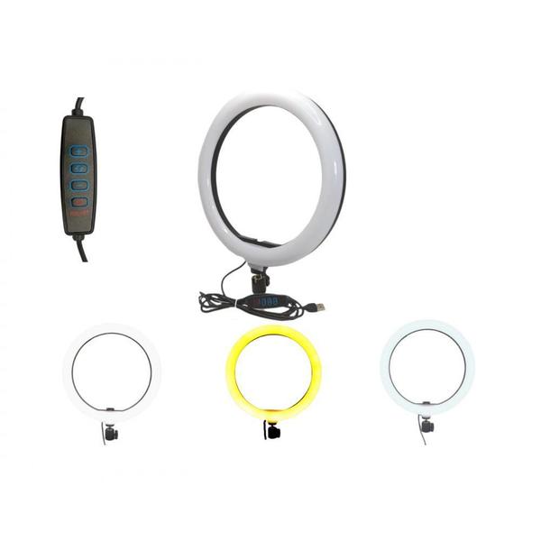 Imagem de Ring Light Iluminador Anel Luz 30Cm 12 Polegadas Tripé 2,1M