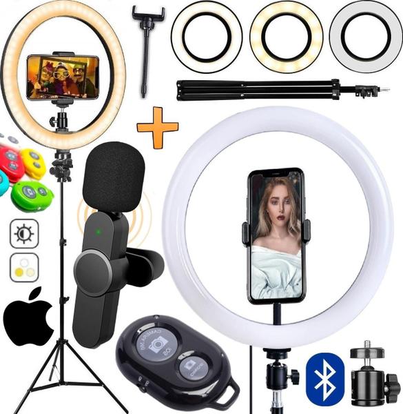 Imagem de Ring Light Iluminador Anel Luz Led Selfie Makeup Tripé