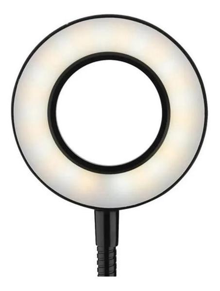 Imagem de Ring Light Iluminador Circulo Led De Mesa Com Clip On 360