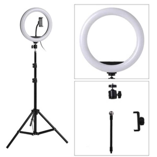 Imagem de Ring Light Iluminador Led 10 Polegada 26cm + Tripé 2,10m Profissional Blogueira Youtube