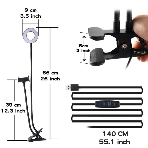 Imagem de Ring Light Iluminador Led Anel Mesa Regulavel Celular