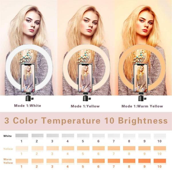 Imagem de Ring Light Led Anel Iluminador Hinglight Completo 26Cm