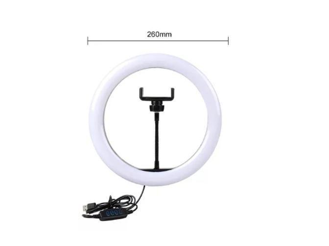 Imagem de Ring Light Led Iluminador 26Cm Completo 1,8M Tripé