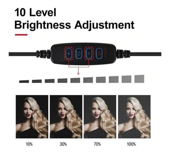 Imagem de Ring Light Led Iluminador 26Cm Completo 2,1M Tripé 210Cm