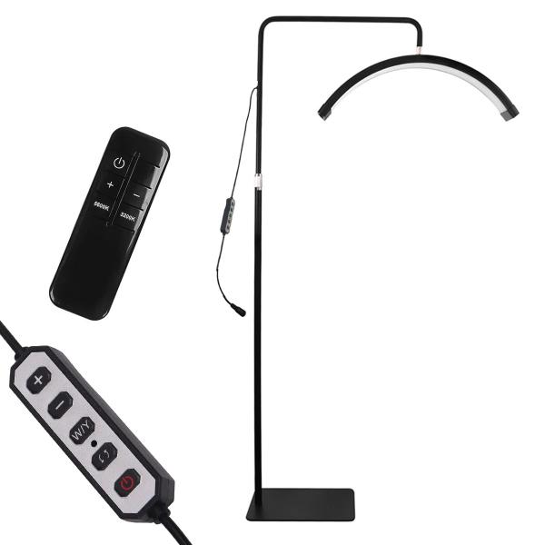 Ring Light Led Meia Lua 36W Arco Estético 60cm com Controle e Suporte Celular - HD-M6X - TUDOPRAFOTO Imagem de Ring Light Led Meia Lua 36W Arco Estético 60cm com Controle e Suporte Celular - HD-M6X