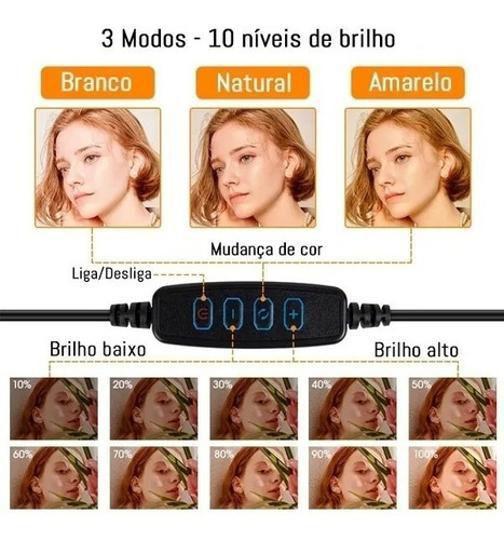 Ring Light Led Mesa Iluminador Pequena Tripé 6 Polegada 16Cm - OEM Imagem de Ring Light Led Mesa Iluminador Pequena Tripé 6 Polegada 16Cm