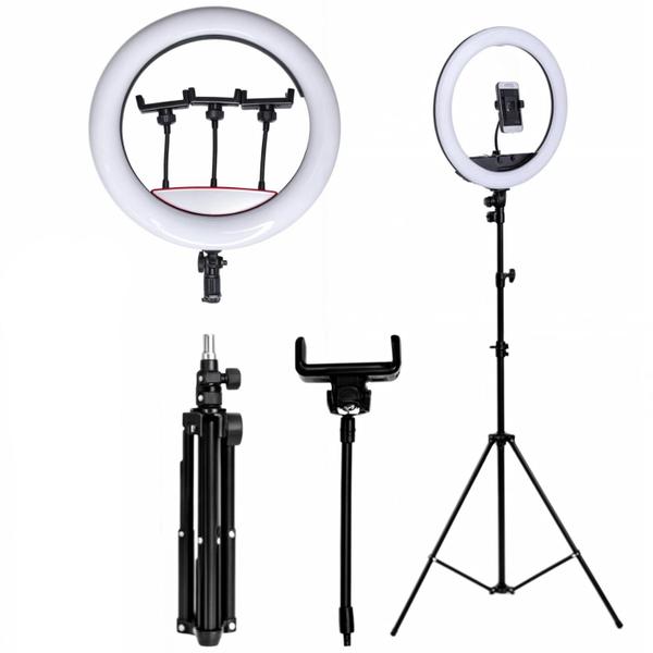 Imagem de Ring Light Led Profissional Grande 36 Cm Com Tripé Controle