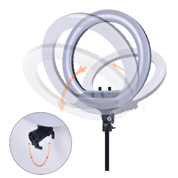 Imagem de Ring Light Led Rgb 45Cm Com Suporte Celular E Controle Rl18