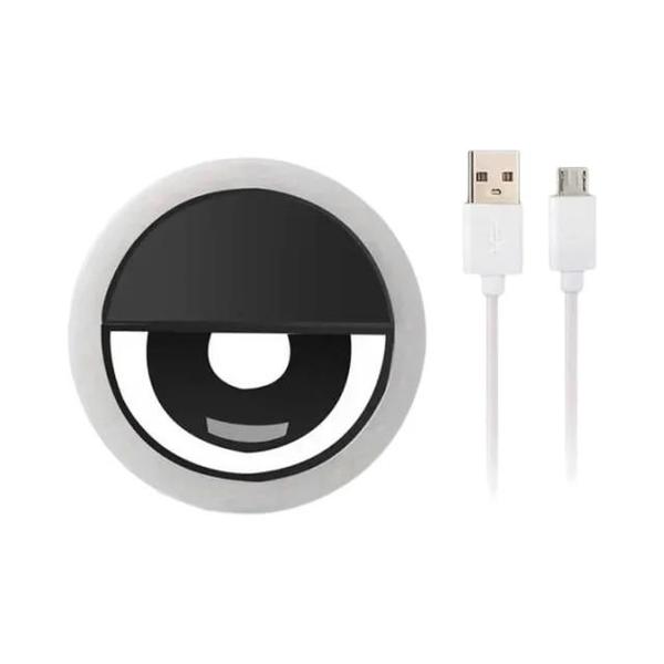 Imagem de Ring Light LED USB para Selfie com Lente para Celular - iPhone, Samsung, Xiaomi e Huawei