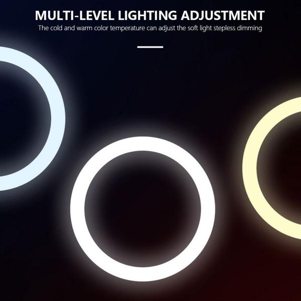 Imagem de Ring Light Luz de Led com Braço Articulado de Mesa Suporte Celular Gravação Vídeos