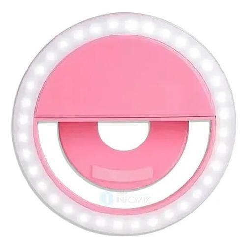 Imagem de Ring Light Luz Para Selfie E Vídeo Celular Tablet Notebook Rosa