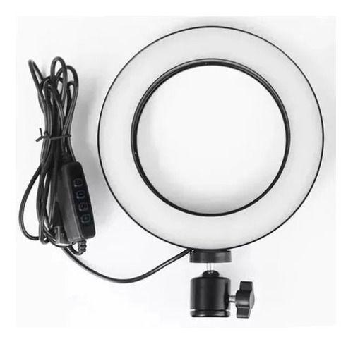 Imagem de Ring Light Mesa 16cm +tripé Iluminador Youtuber Maquiagem 6p