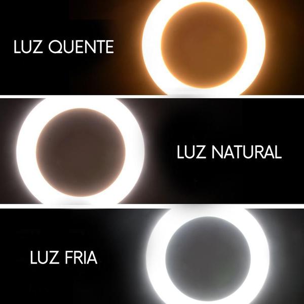 Imagem de Ring Light Mesa Iluminador 6 Tripé 16Cm Suporte Celular