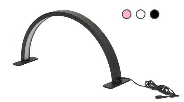 Ring Light Preto 36w Meia Lua Manicure Nail designer C/ Nf - Jiga Imagem de Ring Light Preto 36w Meia Lua Manicure Nail designer C/ Nf