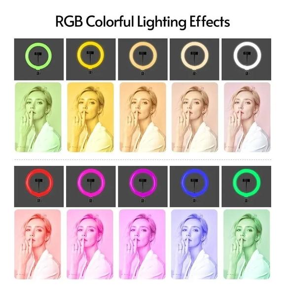 Imagem de Ring Light Rgb 26 Centimetros Led + Mini Tripe t