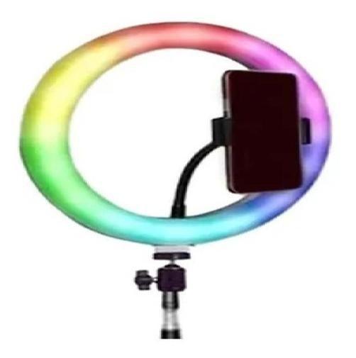 Imagem de Ring Light Rgb Iluminador 26 Cm Luz Led Profissional Usb