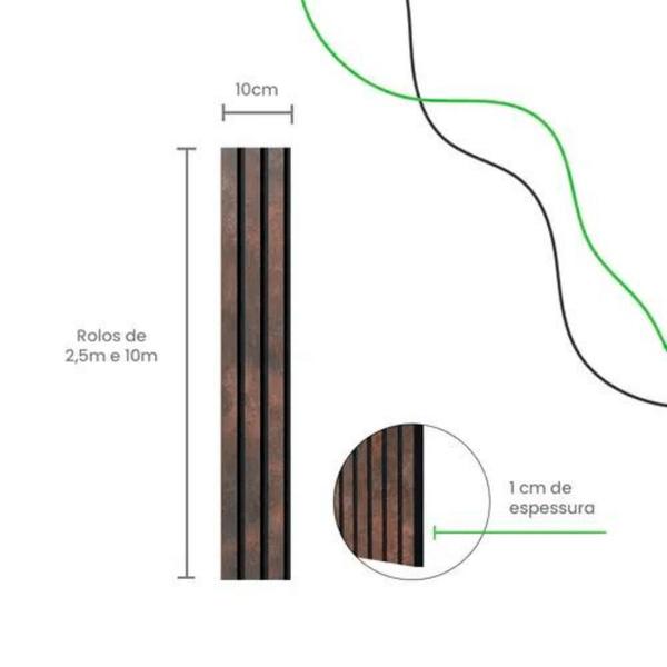 Ripado Meu Rodape Urban Corten 10x1 - 2,5m Imagem de Ripado Meu Rodape Urban Corten 10x1 - 2,5m