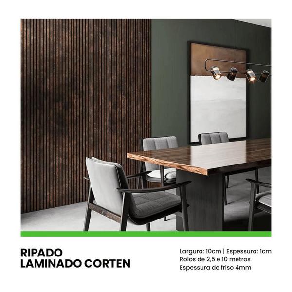 Ripado Meu Rodape Urban Corten 10x1 - 2,5m Imagem de Ripado Meu Rodape Urban Corten 10x1 - 2,5m