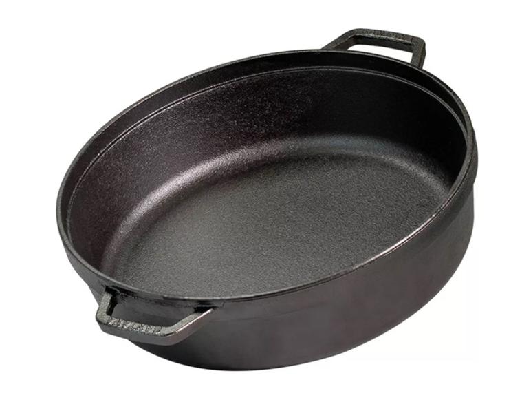 Risoteira Panela De Ferro 28cm 3,9litros Com Tampa De Vidro - Santana Imagem de Risoteira Panela De Ferro 28cm 3,9litros Com Tampa De Vidro