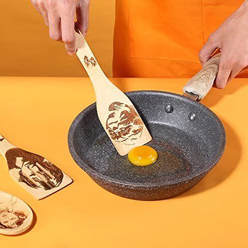 Imagem de Riveira Star War Gifts Home Decor Wooden Spoons For Cooking Utensils Set 6 peças Starwars Gifts Kitchen Utensils Espátulas para Não-Palito Cookware Gift House Warming Presents Fun Finds For Men and Women