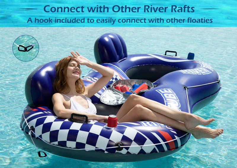 Imagem de River Tube Float Jasonwell para 2 pessoas com refrigerador removível