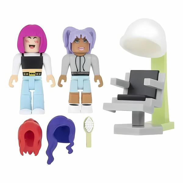 Imagem de Roblox 2 Bonecos 7cm Brookhaven: Hair And Nails 2213 - Sunny