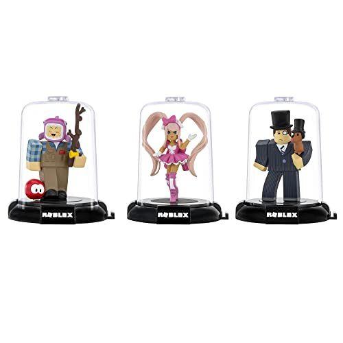 Imagem de Roblox Action Collection - 15th Anniversary Domez Collectible Royale High: Dear Dollie, MeepCity: Fisherman, Adopt Me!: Sir Woofington 3-Pack Inclui 3 itens virtuais exclusivos