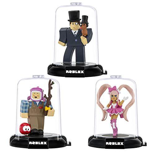 Imagem de Roblox Action Collection - 15th Anniversary Domez Collectible Royale High: Dear Dollie, MeepCity: Fisherman, Adopt Me!: Sir Woofington 3-Pack Inclui 3 itens virtuais exclusivos