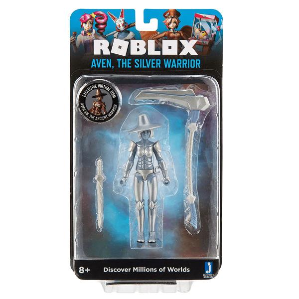 Imagem de Roblox Boneco Aven The Silver Warrior com Acessórios