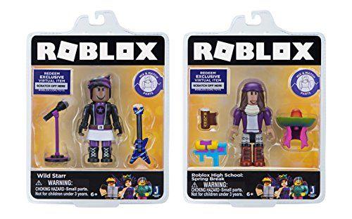 Imagem de Roblox Celebrity Collection - Wild Starr + Roblox High School: Spring Break Two Figure Bundle Inclui 2 Itens Virtuais Exclusivos