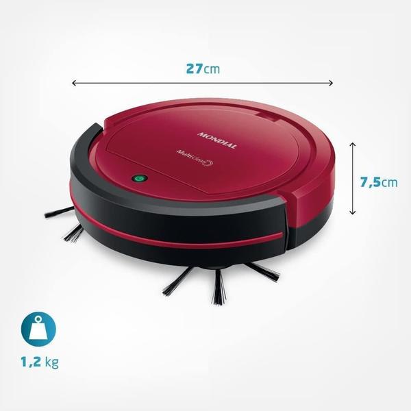 Imagem de Robô Aspirador De Pó Mondial Rb-09 Bivolt + Pano De Limpeza