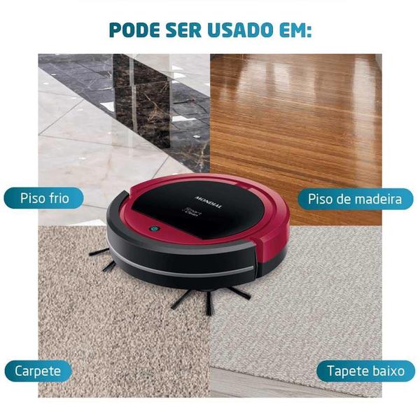 Imagem de Robô Aspirador de Pó Mondial Smart Clean RB-07 - Bivolt