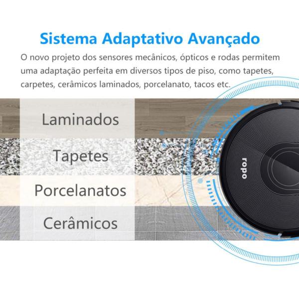 Imagem de Robô Aspirador Glass 3 Preto Bivolt - Ropo