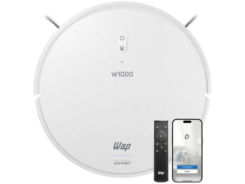Robô Aspirador Inteligente Wap Robot W1000 36W Wi-Fi compatível com Alexa Robô Aspirador Inteligente Wap Robot W1000 36W Wi-Fi compatível com Alexa