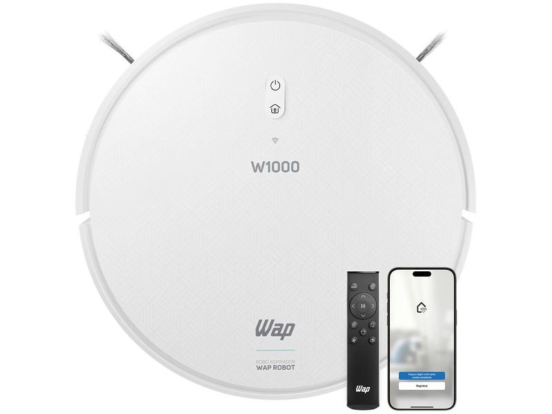 Robô Aspirador Inteligente Wap Robot W1000 36W Wi-Fi compatível com Alexa