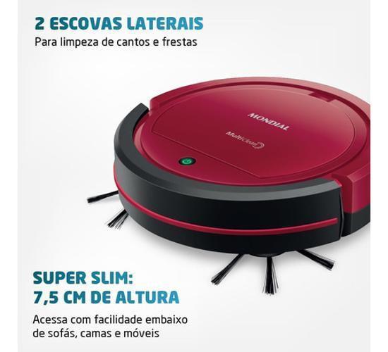 Imagem de Robo Aspirador Mondial Rb09 Bivolt Super Slim Varre Aspira