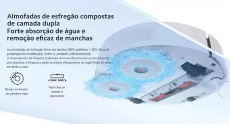 Imagem de Robô Aspirador S10 Robot Vacuum e Esfregação Almofada Dupla Branco Bivolt