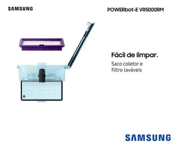 Imagem de Robô Aspirador Samsung Wifi Varre, Passa Pano, Retorna Base