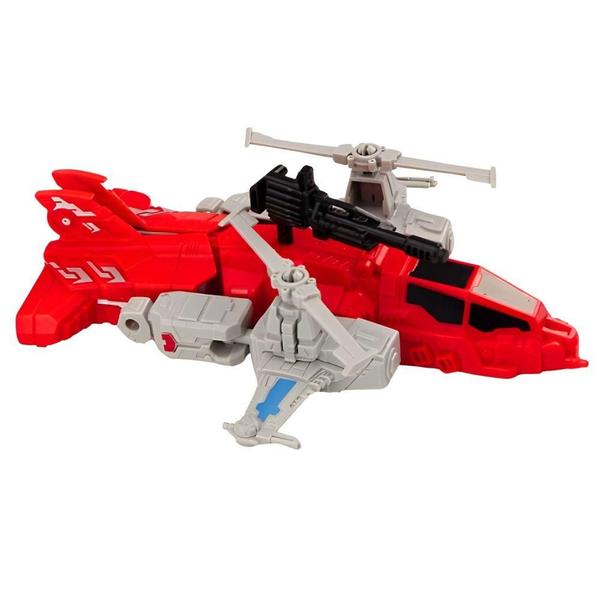 Imagem de Robô-Avião Transformável Brinquedo 2 em 1 Vermelho - Quanhe