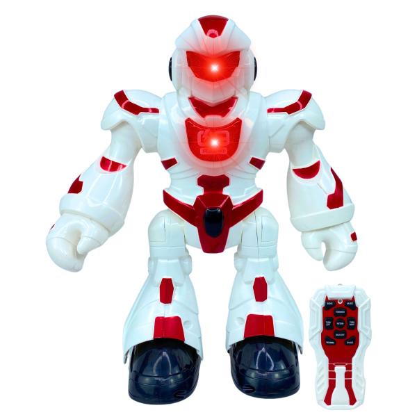 Imagem de Robô Brinquedo Infravermelho Dança Gira Se Movimenta C/ Sons & Luz Vermelho - Castela