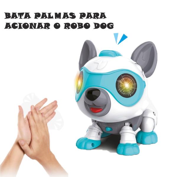 Imagem de Robô Cachorro Eletrônico Com Sensor Magic Robô Dog Luz e Som