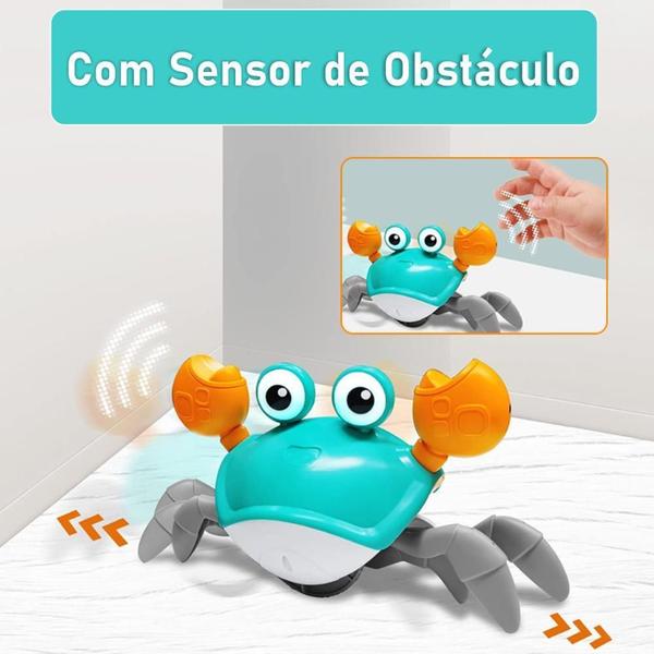 Imagem de Robô Caranguejo Fujão Brinquedo Indução Criança Bebê