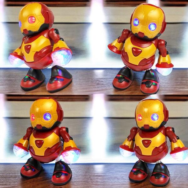 Imagem de Robo Dançarino Heroi Robo de Brinquedo Que Dança Som e Luzes