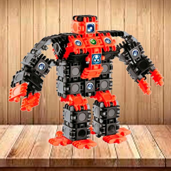 Imagem de Robô De Montar Clic E Lig The Robots Minibot 91pçs