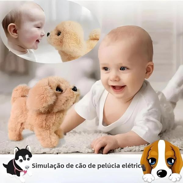 Imagem de Robô de Pelúcia Inteligente e Realista para Crianças - Brinquedo Elétrico para Animais de Estimação